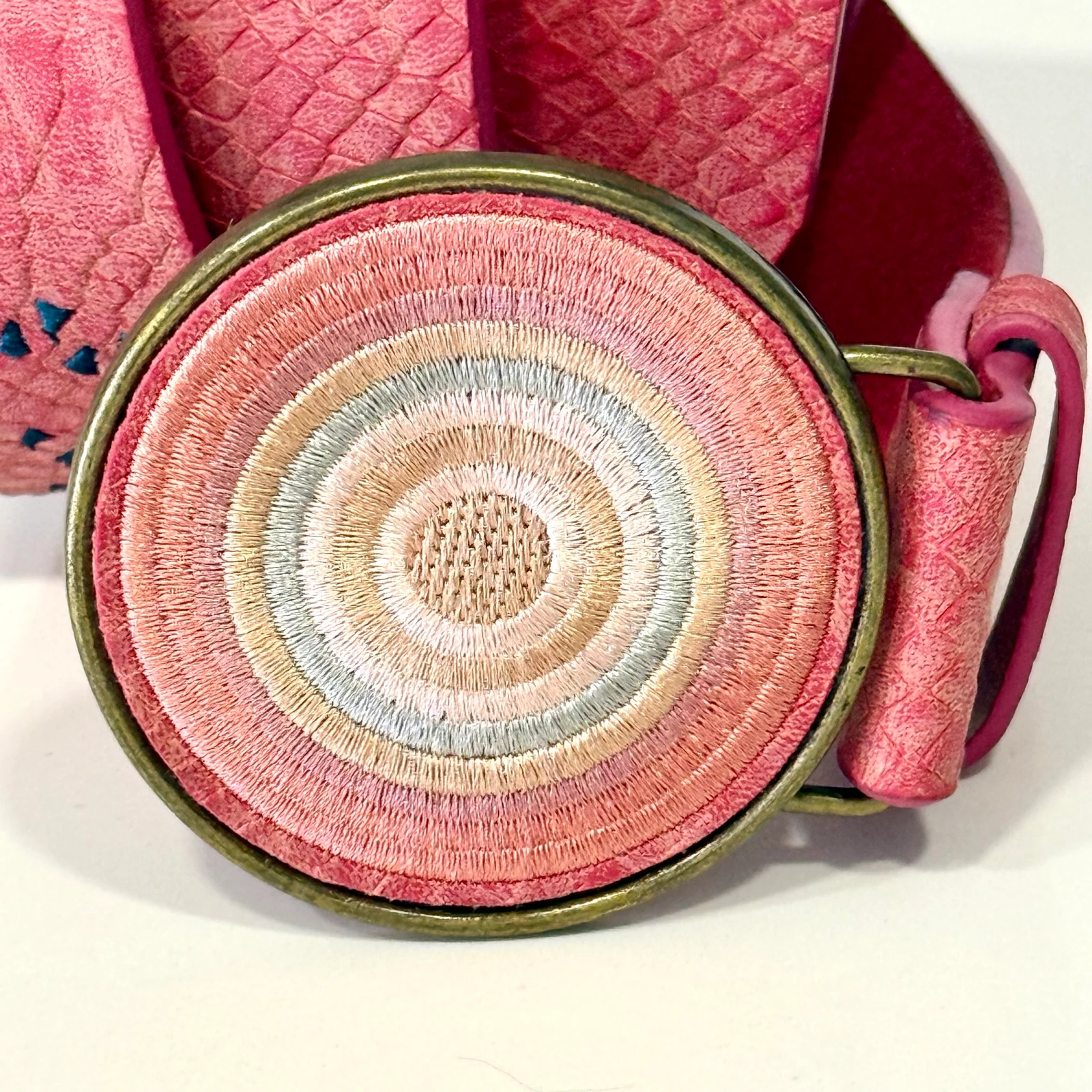 Cinto Desigual pele rosa – photo 2